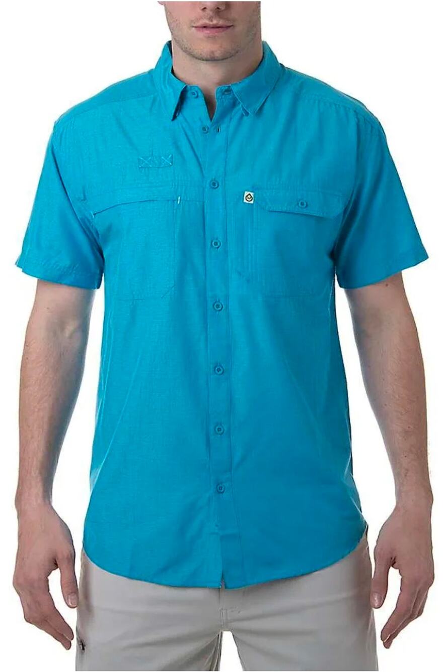 tasc Performance Men's Ramble Adventure Travel Ripstop Fishing Shirt Large Blue